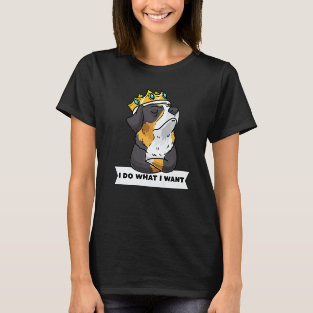 Camiseta Stubborn Bernese Mountain Dog  1 (Anverso)