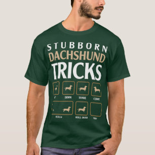 Camiseta Stubborn Dachshund Tricks Funny Entrenamiento de P