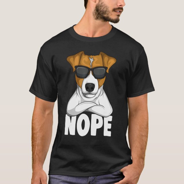 Camiseta Stubborn Jack Russell Terrier Dog 1 (Anverso)