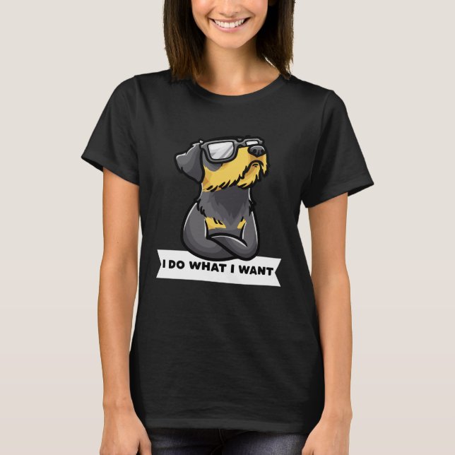 Camiseta Stubborn Jagdterrier Dog funny (Anverso)