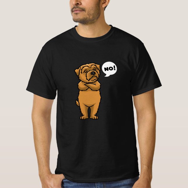 Camiseta Stubborn Norfolk Terrier (Anverso)