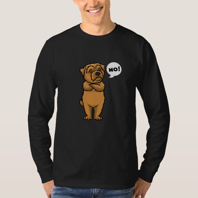 Camiseta Stubborn Norfolk Terrier (Anverso)