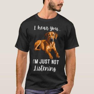 Camiseta Stubborn Rhodesian Ridgeback No Escucha chico ami