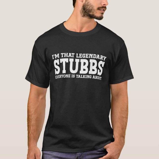 Camiseta Stubbs Surname Funny Team Family Apellidos Stubbs (Anverso)