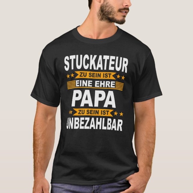 Camiseta Stucco Plaster Papa Papa Craftsman P (Anverso)