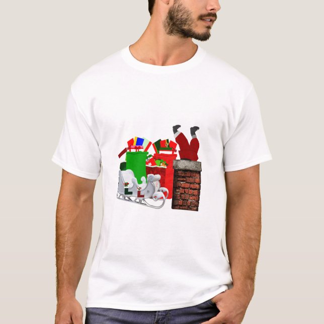 Camiseta Stuck Santa Unisex (Anverso)