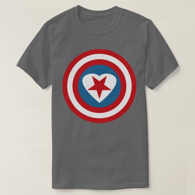 Camiseta Stucky Shield HeartStar (Diseño del anverso)