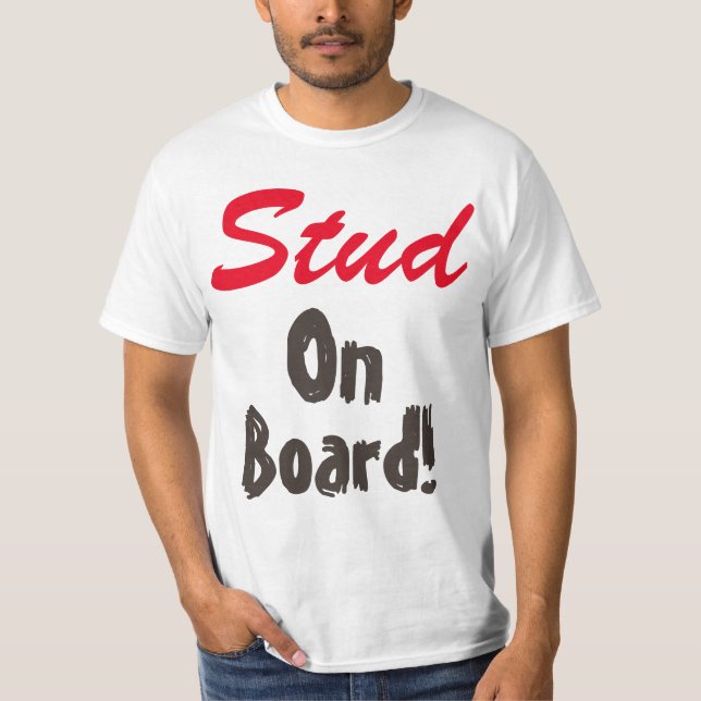 Camiseta Stud a bordo (Anverso)