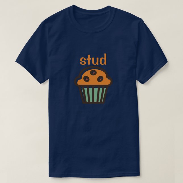 CAMISETA STUD MUFFIN (Diseño del anverso)
