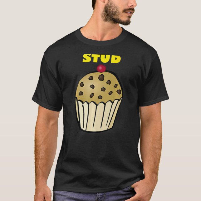 Camiseta Stud Muffin Funny Workout Ejercicio Fitness Humor  (Anverso)