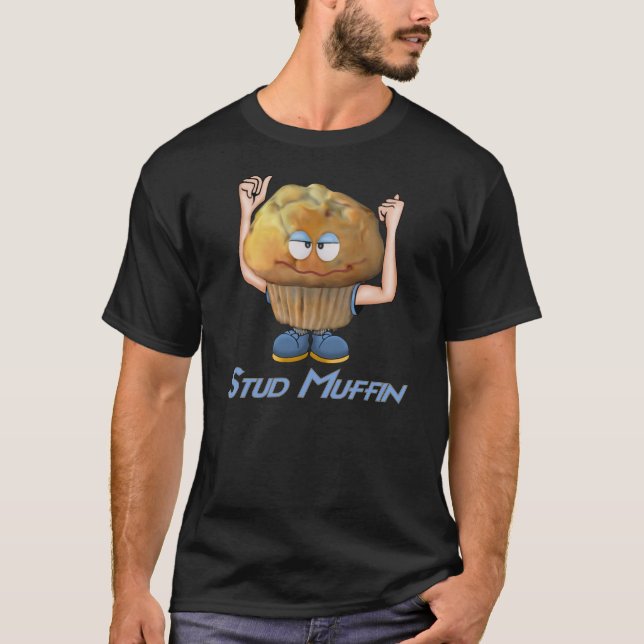 Camiseta Stud Muffin Humor (Anverso)