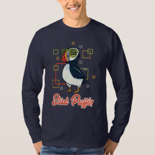 Camiseta Stud Puffin Birdwatching Gag