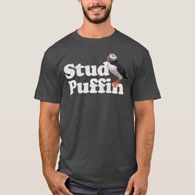 Camiseta Stud    PuffinPajamas estilo retro vintage (Anverso)