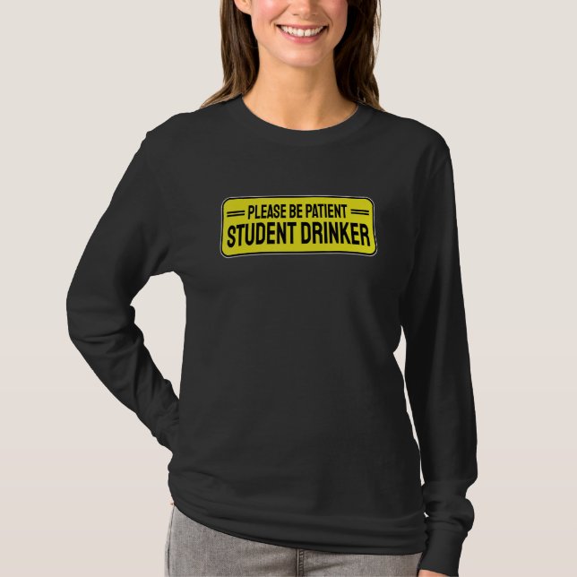 Camiseta Student Drinker Drinking 1 (Anverso)