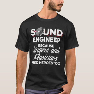 Camiseta Studio Audio Engineer músico Sound Guy Tech T Sh