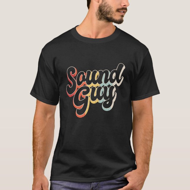 Camiseta Studio Audio Engineer Retro Sound Guy Tech T Shirt (Anverso)