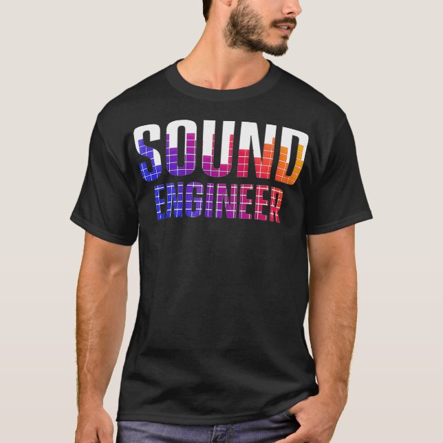 Camiseta Studio Audio Engineer Tools Sound Guy Tech  (Anverso)