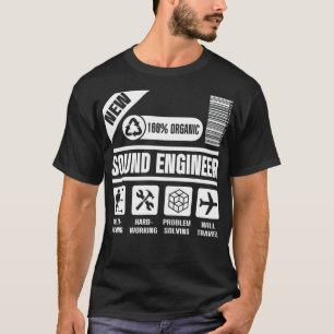 Camiseta Studio Audio Engineer Travel Sound Guy Tech
