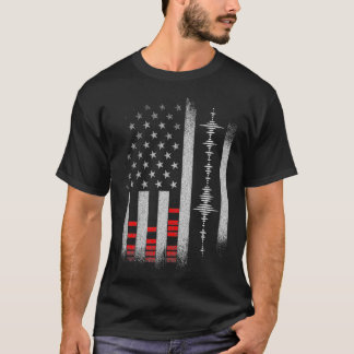 Camiseta Studio Audio Engineer USA Flag Sound Guy Tech