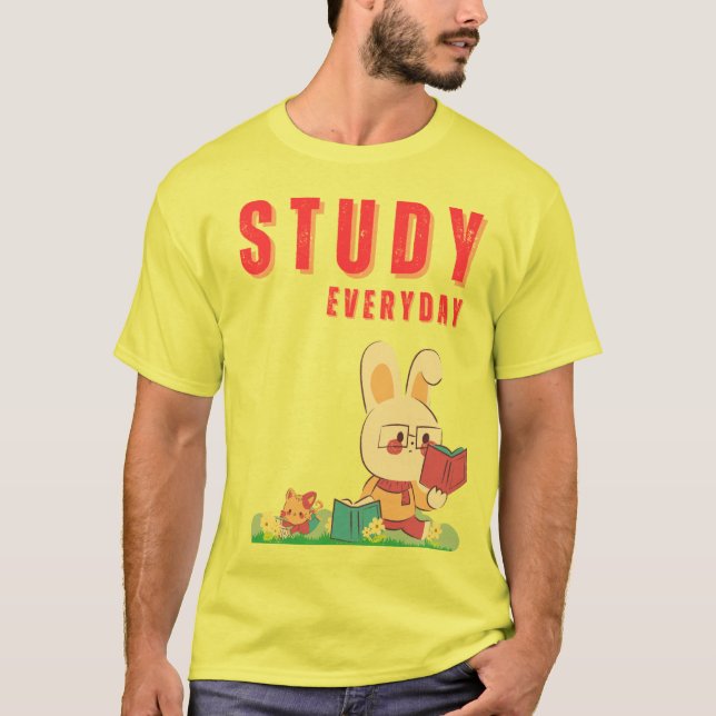 Camiseta Study Bunny (Anverso)