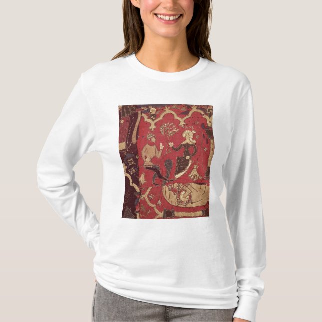 Camiseta Stumpwork que representa Tristan y a Isolda (Anverso)