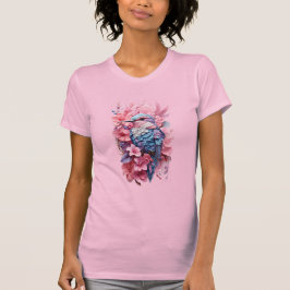 Camiseta Stunning Pastel Hummingbird Floral
