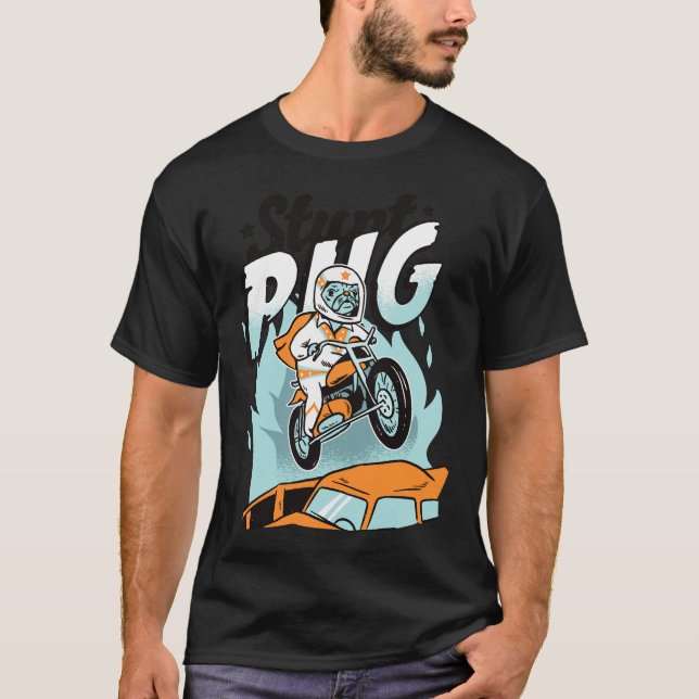 Camiseta Stunt Pug Dare Devil Classic T-Shirt 147 (Anverso)