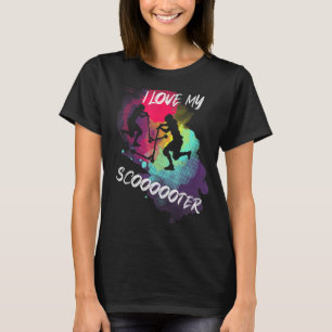 Camiseta Stunt Scooter Kids Kick Scooter Scooter Rider Skat