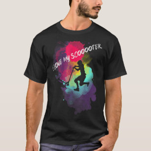 Camiseta Stunt Scooter Kids Kick Scooter Scooter Rider Skat