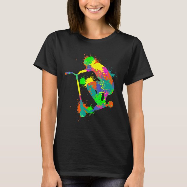 Camiseta Stunt Scooter Rider Jóvenes niños (Anverso)