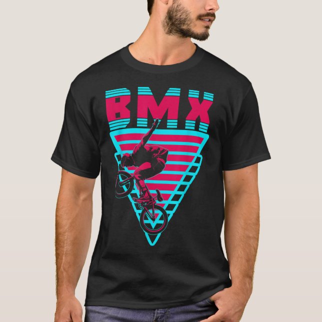 Camiseta Stunts estéticos de ciclismo de estilo libre BMX (Anverso)