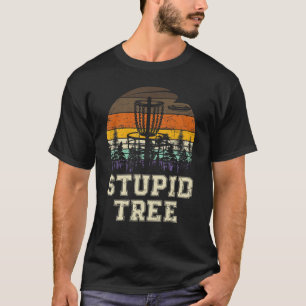 Camiseta Stupid Tree Disc Golf Vintage Retro Golfing Golfe