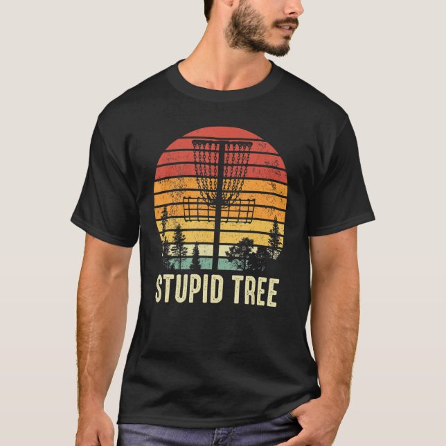 Camiseta Stupid Tree Vintage Retro Disk Classic (Anverso)