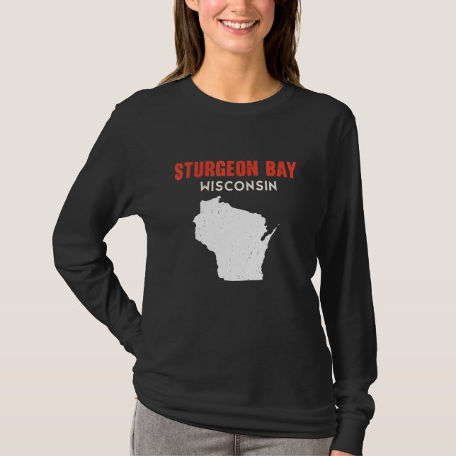 Camiseta Sturgeon Bay USA State America Travel Montanan Hel (Anverso)