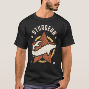 Camiseta Sturgeon Fish Vintage Retro Classic Animal