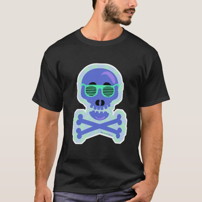 Camiseta Stutter Shades Funny Skull Ilustrado (Anverso)