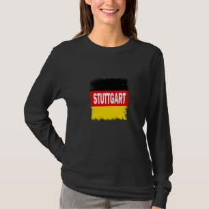 Camiseta Stuttgart Alemania Con Bandera Alemana