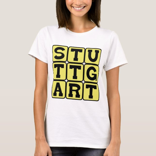 Camiseta Stuttgart, Ciudad en Alemania (Anverso)
