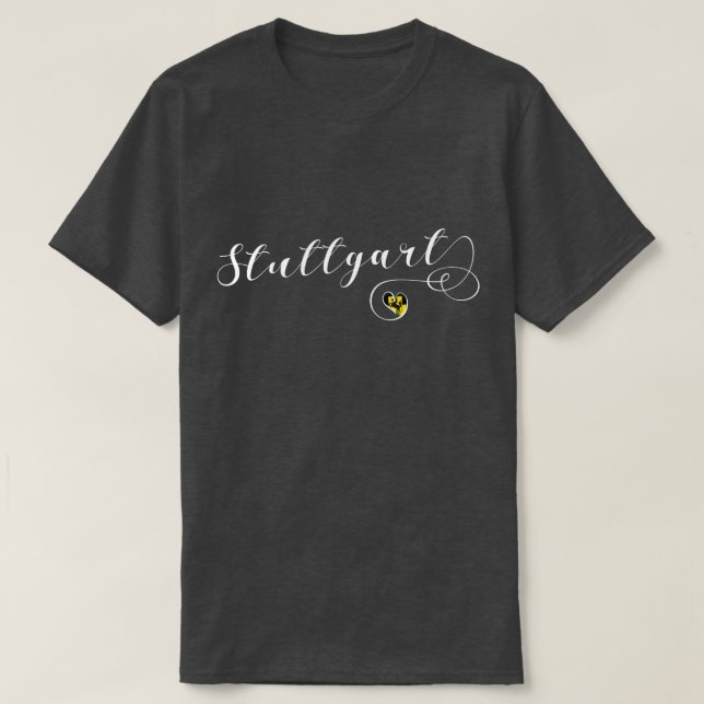 Camiseta Stuttgart Heart, Baden-Württemberg, Alemania (Diseño del anverso)