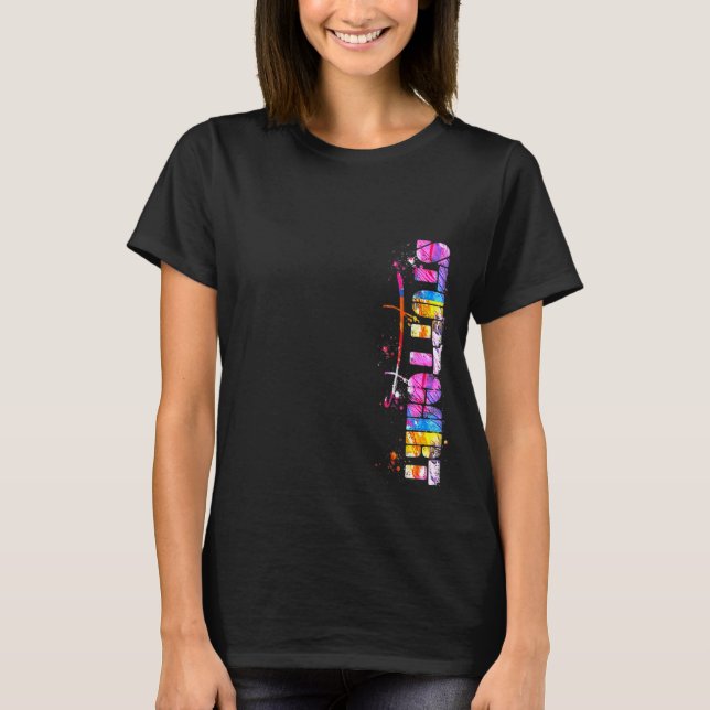 Camiseta Stuttgart Lettering Watercolor Stuttgart (Anverso)