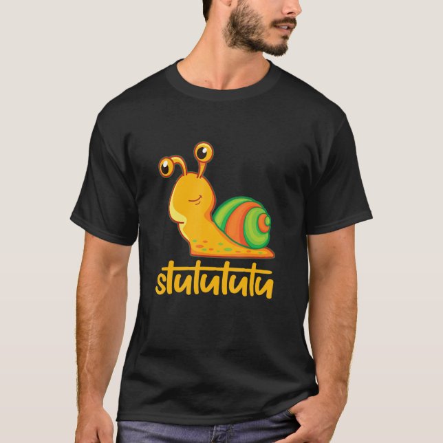 Camiseta Stututu Turbo Snail Idea Para Los Jóvenes Varones (Anverso)