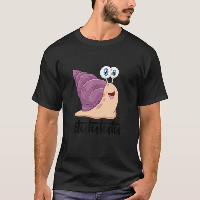 Camiseta Stututu Turbo Snail Idea Para Los Jóvenes Varones (Anverso)