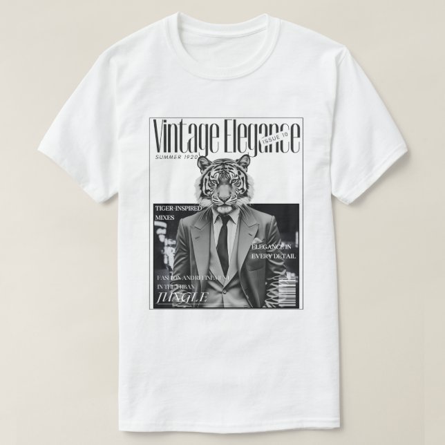 Camiseta Style Jungle: Urban Tiger (Diseño del anverso)