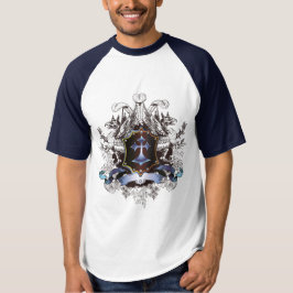 Camiseta Stylish blue Cross Design