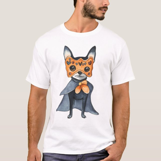 Camiseta stylish Chihuahua warrior herodog lovers (Anverso)