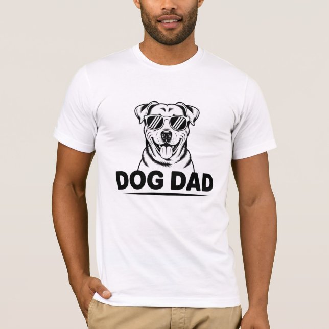 Camiseta Stylish Dog Dad Tee – Perfect Gift For Dog Lovers (Anverso)