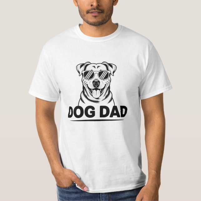 Camiseta Stylish Dog Dad Tee – Perfect Gift For Dog Lovers (Anverso)