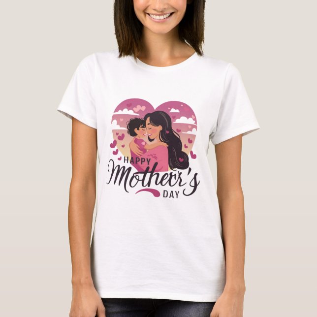 Camiseta Stylish Happy Mother's Day (Anverso)