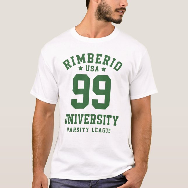 Camiseta Stylish sports t-shirt with the RIMBERIO Universit (Anverso)