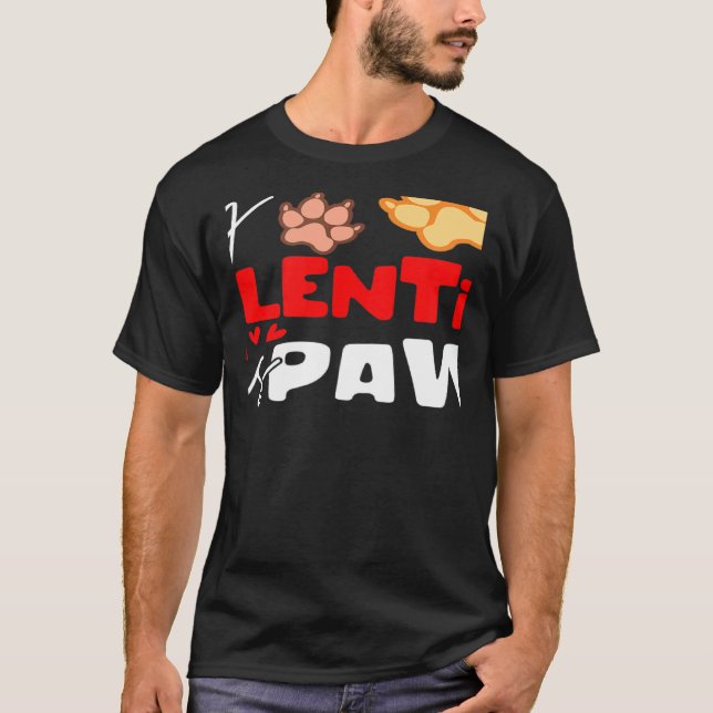 Camiseta Stylish Statement Valentine's Day Dog Partnerlook  (Anverso)